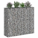 vidaXL Gabion emelt ágy 2 pcs Ezüst 170 x 50 x 150 cm Horganyzott acél