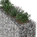 vidaXL Gabion emelt ágy 2 pcs Ezüst 170 x 50 x 150 cm Horganyzott acél