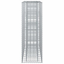 vidaXL Gabion emelt ágy 2 pcs Ezüst 170 x 50 x 150 cm Horganyzott acél