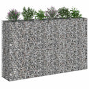 vidaXL Gabion emelt ágy 3 pcs Ezüst 250 x 50 x 150 cm Horganyzott acél