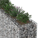 vidaXL Gabion emelt ágy 3 pcs Ezüst 250 x 50 x 150 cm Horganyzott acél