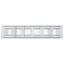 vidaXL Gabion emelt ágy 3 pcs Ezüst 250 x 50 x 150 cm Horganyzott acél