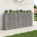 vidaXL Gabion emelt ágy 4 pcs Ezüst 330 x 50 x 150 cm Horganyzott acél