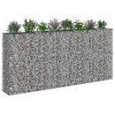vidaXL Gabion emelt ágy 4 pcs Ezüst 330 x 50 x 150 cm Horganyzott acél