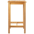 vidaXL Bárasztal Természetes 60 x 60 x 105 cm Szilárd Teak