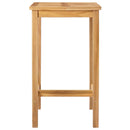 vidaXL Bárasztal Természetes 60 x 60 x 105 cm Szilárd Teak