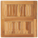 vidaXL Bárasztal Természetes 60 x 60 x 105 cm Szilárd Teak