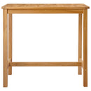 vidaXL Bárasztal Természetes 110 x 60 x 105 cm Szilárd Teak