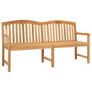 vidaXL Kézműves Rózsabank 150 x 60 x 90 cm Tömör Teakfa Természetes