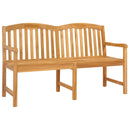 vidaXL Kézműves Rózsabank 150,5 x 60 x 95 cm Tömör Teakfa Természetes