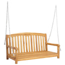 vidaXL Hinta Pad 114 x 61 x 61,5 cm Tömör Teakfa Természetes