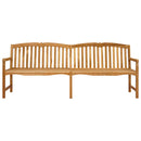 vidaXL Kézműves Rózsabank 228 x 61 x 94,5 cm Tömör Teakfa Természetes