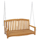 vidaXL Hinta Pad 114 x 60 x 60,5 cm Tömör Teakfa Természetes