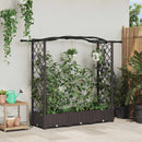 vidaXL Magasított Ágy Trellis-szel és Tetővel Barna 169 x 40 x 123 cm