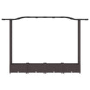 vidaXL Magasított Ágy Trellis-szel és Tetővel Barna 207 x 40 x 123 cm