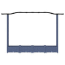 vidaXL Magasított Ágy Trellis-szel és Tetővel Szürke 207 x 40 x 123 cm