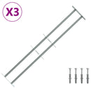 vidaXL Ablakokhoz való biztonsági rács 2 keresztgerendával 3 pcs