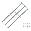 vidaXL Ablakokhoz készült biztonsági rács, 3 keresztléccel 3 pcs