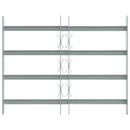 vidaXL Ablakok biztonsági rács 4 keresztlécsel 3 pcs 430-740 mm