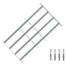 vidaXL Ablakok biztonsági rács 4 keresztlécsel 3 pcs 630-1140 mm