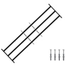 vidaXL Ablakokhoz készült biztonsági rács, 3 keresztléccel 3 pcs