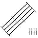 vidaXL Ablakok biztonsági rács 4 keresztlécsel 3 pcs 93-174 cm