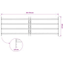 vidaXL Ablakok biztonsági rács 4 keresztlécsel 3 pcs 93-174 cm
