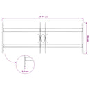 vidaXL Ablakokhoz való biztonsági rács 2 keresztgerendával 43-74 cm