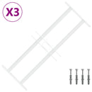 vidaXL Ablakokhoz való biztonsági rács 2 keresztgerendával 3 pcs