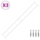 vidaXL Ablakokhoz való biztonsági rács 2 keresztgerendával 3 pcs