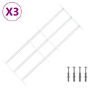 vidaXL Ablakokhoz készült biztonsági rács, 3 keresztléccel 3 pcs
