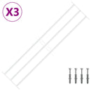 vidaXL Ablakokhoz készült biztonsági rács, 3 keresztléccel 3 pcs