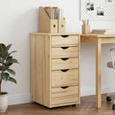 vidaXL Cabinet Barna 34 x 39 x 61,5 cm Tömör fenyőfa