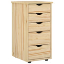 vidaXL Cabinet Barna 34 x 39 x 61,5 cm Tömör fenyőfa