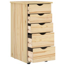 vidaXL Cabinet Barna 34 x 39 x 61,5 cm Tömör fenyőfa