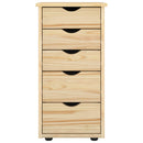 vidaXL Cabinet Barna 34 x 39 x 61,5 cm Tömör fenyőfa