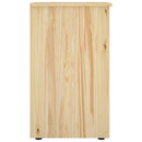 vidaXL Cabinet Barna 34 x 39 x 61,5 cm Tömör fenyőfa