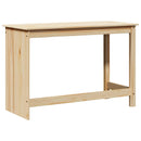 vidaXL Asztal Barna 112 x 50 x 75 cm Tömör fenyőfa