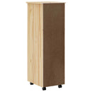 vidaXL Görgős szekrény fiókokkal MOSS Tiszta lakk 34 x 39 x 103 cm