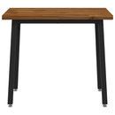 vidaXL 90 x 55 x 75 cm Tömör Akácfa Természetes és Fekete