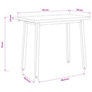 vidaXL 90 x 55 x 75 cm Tömör Akácfa Természetes és Fekete