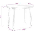 vidaXL 110 x 55 x 75 cm Tömör Akácfa Természetes és Fekete