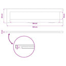 vidaXL Téglalap Asztallap 90 x 50 x 3,5 cm Négyszögletes Tömör Akácfa