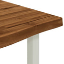 vidaXL Élő élű étkezőasztal 120 x 70 x 75 cm Tömör Akácfa