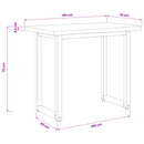 vidaXL Élő élű étkezőasztal 120 x 70 x 75 cm Tömör Akácfa