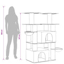 vidaXL Macskafa kapálózó rudakkal 2 db Krémszínű 147 cm