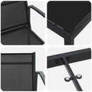 vidaXL Kültéri Bútor Szett 5 pcs Fekete és Antracit 80 x 80 x 73 cm