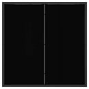 vidaXL Kültéri Bútor Szett 3 pcs Fekete és Antracit 80 x 80 x 73 cm