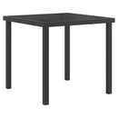 vidaXL Kültéri Bútor Szett 5 pcs Fekete és Antracit 80 x 80 x 73 cm