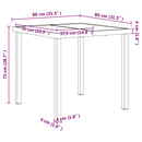 vidaXL Kültéri Bútor Szett 5 pcs Fekete és Antracit 80 x 80 x 73 cm